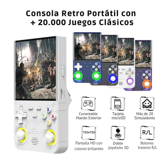 Pixel Consola Portatil Retro + 20.000 juegos